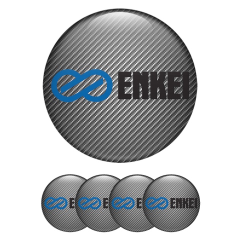Enkei Silicone Stickers for Wheel Center Caps Carbon Edition