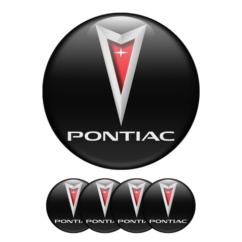 Pontiac Sticker Wheel Center Hub Cap Deep 3D Logo