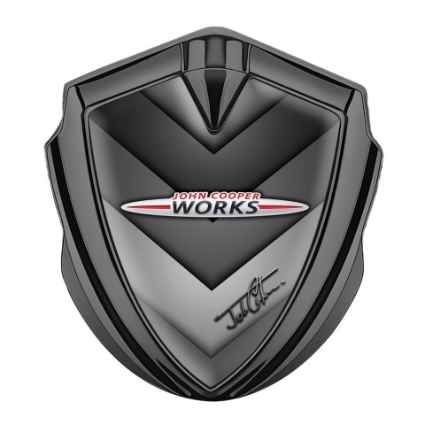 Mini Cooper Emblem Aufkleber Autozubehor Graphit Tonfarbe Mit Grau V Bildeffekt Basis