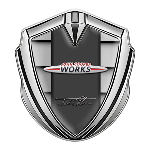 Mini Cooper Bodyside Emblem Silver Grey Shutter John Cooper Works Design