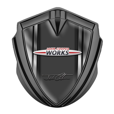Mini Cooper Bodyside Emblem Graphite Grey Gradient John Cooper Works