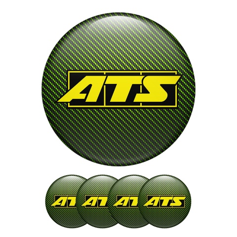 ATS Center Hub Dome Stickers Green Style