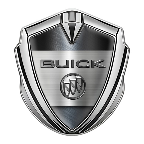 Buick Emblem Abzeichen selbstklebend Silbertonfarbe Metallplatte Design