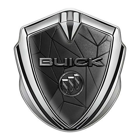 Buick Seitenflugel Emblem Aufkleber Silbertonfarbe Dunkles Mosaik Desing
