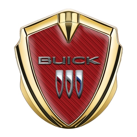 Buick Emblem Aufkleber Autozubehor Goldtonfarbe Rote Carbon Version