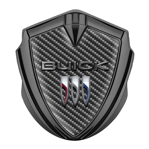 Buick Emblem Abzeichen Graphit Tonfarbe Dunkles Carbon Version