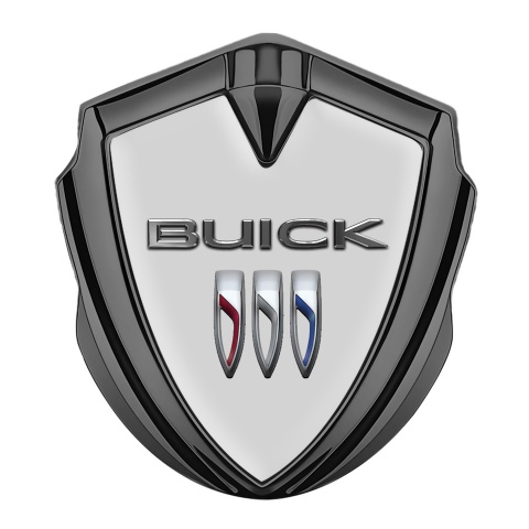 Buick Abzeichen selbstklebend Graphit Tonfarbe Grau Version