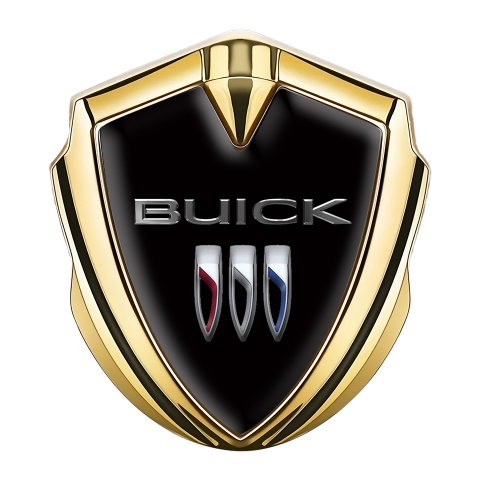 Buick Emblem Auto Zeichen Goldtonfarbe Schwarz version