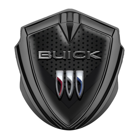 Buick Abzeichen selbstklebend Graphit Tonfarbe Dunkles Mesh version