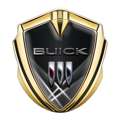 Buick Emblem Auto Zeichen Goldtonfarbe Weiss Lichter Version