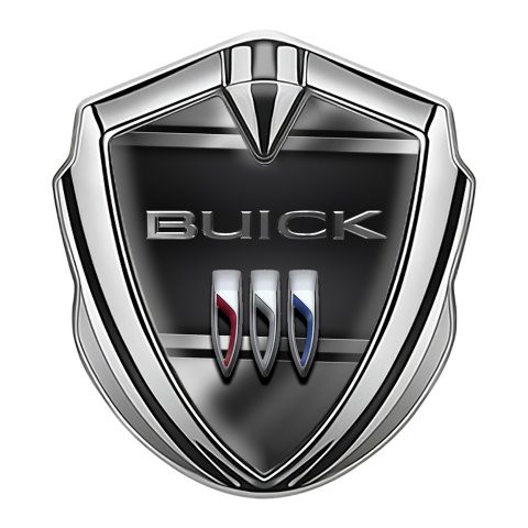 Buick Seitenflugel Emblem Aufkleber Silbertonfarbe Metall Elemente Fundament