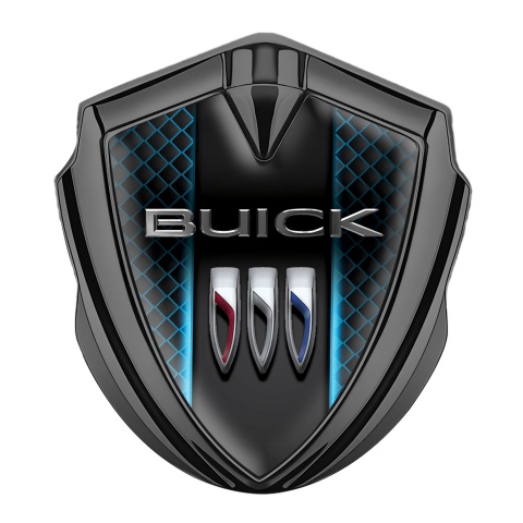 Buick Abzeichen selbstklebend  Graphit Tonfarbe Neon Effekt Gitter