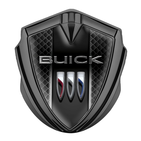 Buick Emblem Auto Zeichen Graphit Tonfarbe Dunkles Gitter Stil