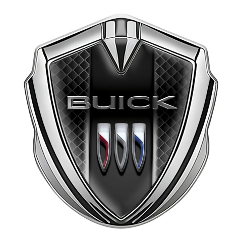 Buick Emblem Auto Zeichen Silbertonfarbe Dunkles Gitter Stil