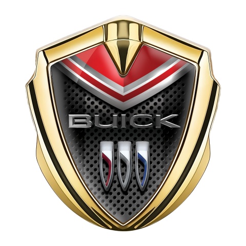 Buick Emblem Aufkleber Autozubehor Goldtonfarbe Rote Schild Stil