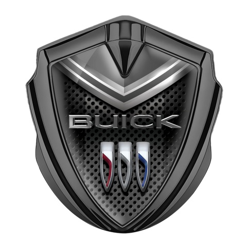 Buick Selbstklebendes Metallaufkleber Emblem Graphit Tonfarbe Grau Schild Stil