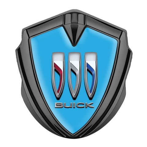 Buick Emblem Auto Zeichen Graphit Tonfarbe Blau Vorlage mit Grosses Logo