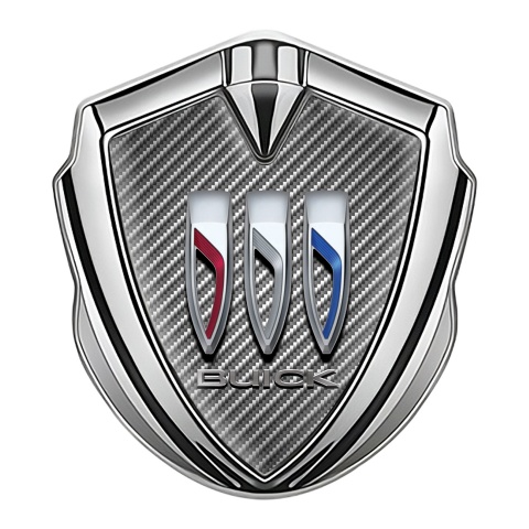 Buick Trunk Emblem Badge Silver Light Carbon Motive Big Logo