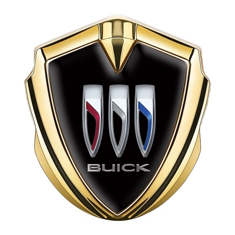 Buick Tuning Emblem Self Adhesive Gold Black Dome Color Shields