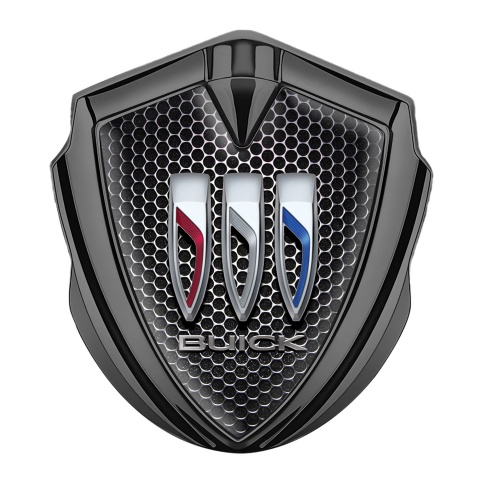 Buick Bodyside Emblem Graphite Dark Hexagon Tricolor Edition