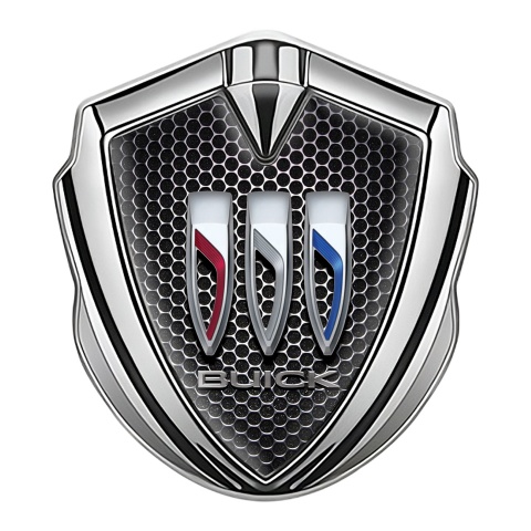 Buick Bodyside Emblem Silver Dark Hexagon Tricolor Edition