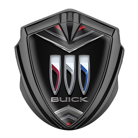 Buick Fender Emblem Badge Graphite Dark Grille Chrome Effect Edition