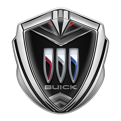 Buick Fender Emblem Badge Silver Dark Grille Chrome Effect Edition