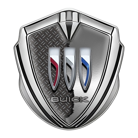 Buick Tuning Emblem Self Adhesive Silver Half Cut Tricolor Logo