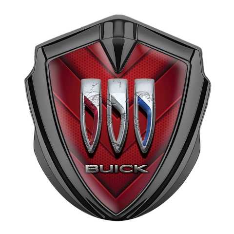 Buick Fender Emblem Graphite Red V Shaped Template Color Logo