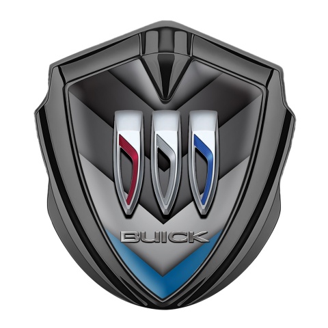 Buick Bodyside Badge Self Adhesive Graphite V Shape Large Shields