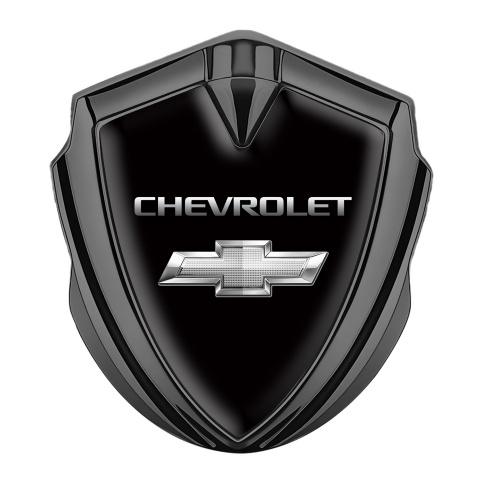 Chevrolet Self Adhesive Bodyside Emblem Graphite Black Base Clean Logo