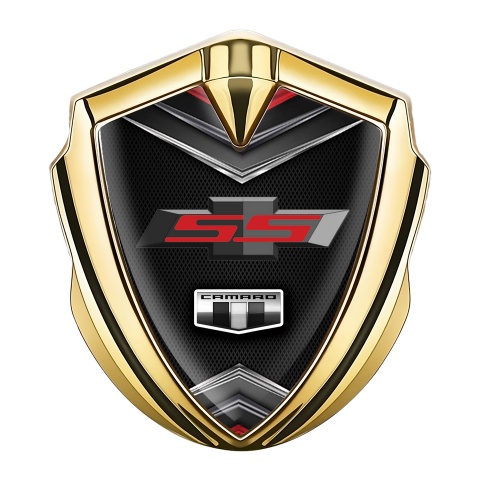 Chevrolet Camaro SS Metal Emblem Self Adhesive Gold Dark Edition