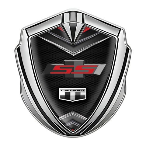 Chevrolet Camaro SS Metal Emblem Self Adhesive Silver Dark Edition