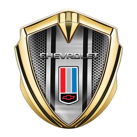 Chevrolet Bodyside Badge Self Adhesive Gold Light Grid Tricolor Edition