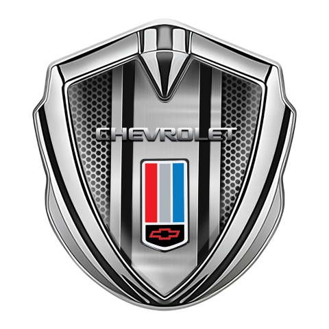 Chevrolet Bodyside Badge Self Adhesive Silver Light Grid Tricolor Edition