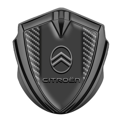 Citroen Emblem Aufkleber Autozubehor Graphit Tonfarbe mit Dunkles Carbon Version