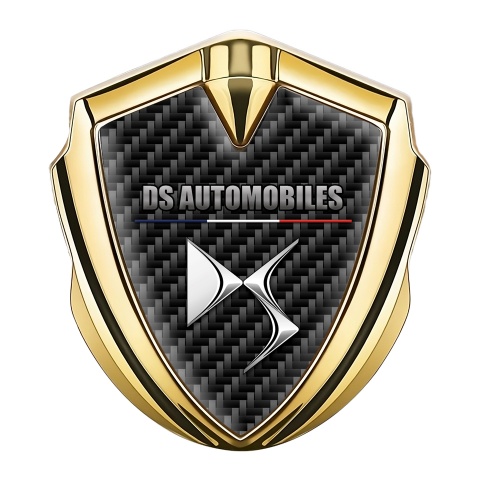 Citroen Emblem Aufkleber Autozubehor Goldtonfarbe Schwarz Carbon mit DS Logo Stil