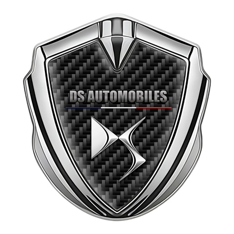 Citroen Emblem Aufkleber Autozubehor Silbertonfarbe Schwarz Carbon mit DS Logo Stil