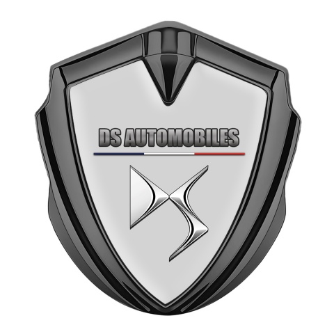 Citroen  Bodyside Metal Badge Graphite Grey Template French Flag