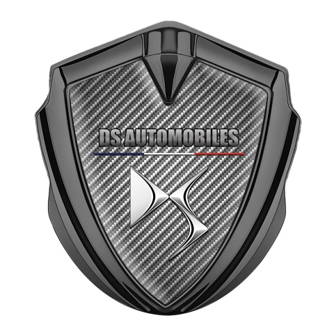 Citroen DS Bodyside Metal Emblem Graphite Carbon Template French Flag