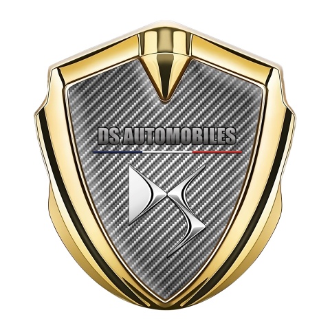 Citroen DS Bodyside Metal Emblem Gold Carbon Template French Flag