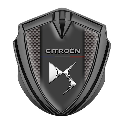 Citroen DS Self Adhesive Bodyside Emblem Graphite Brown Carbon Effect