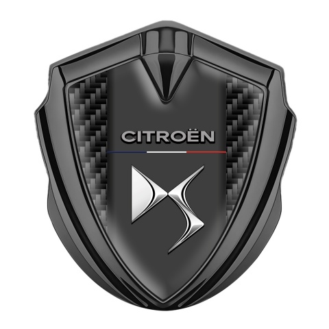 Citroen Bodyside Badge Self Adhesive Graphite Black Carbon Chrome Effect