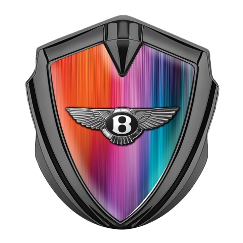 Bentley Emblem Abzeichen Graphit Tonfarbe Mehrfarbig Design
