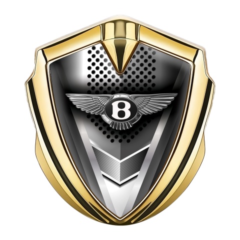 Bentley Emblem Aufkleber Autozubehor Goldtonfarbe mit Metallklinge Design