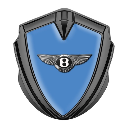 Bentley Emblem Logo Schriftzug Aufkleber Graphit Tonfarbe Blau Fundament Klassisch Logo
