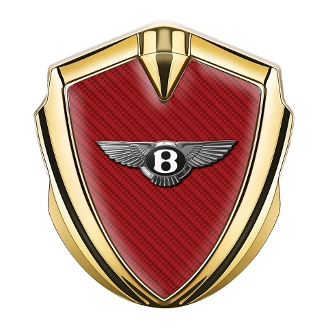 Bentley Emblem Aufkleber Autozubehor Goldtonfarbe Rote Carbon Version