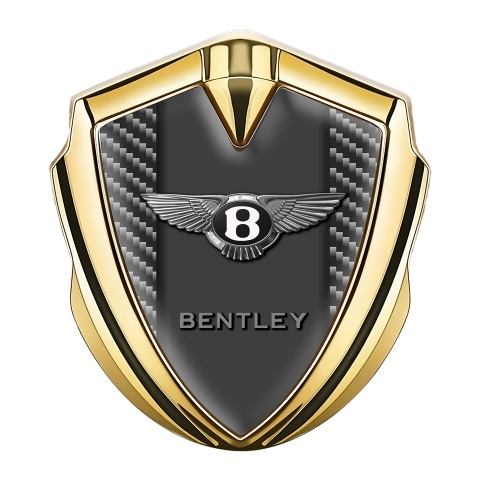 Bentley Emblem Aufkleber Autozubehor Goldtonfarbe Dunkles Carbon Version