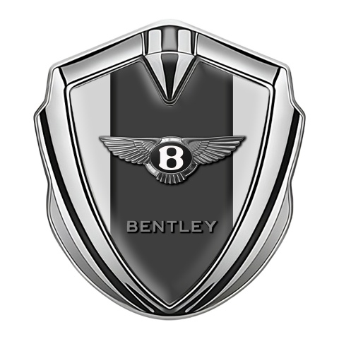 Bentley Trunk Emblem Badge Silver Grey Base Center Plate Chrome Logo