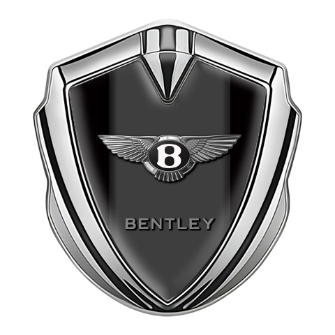 Bentley Tuning Emblem Self Adhesive Silver Black Base Center Pilar Design